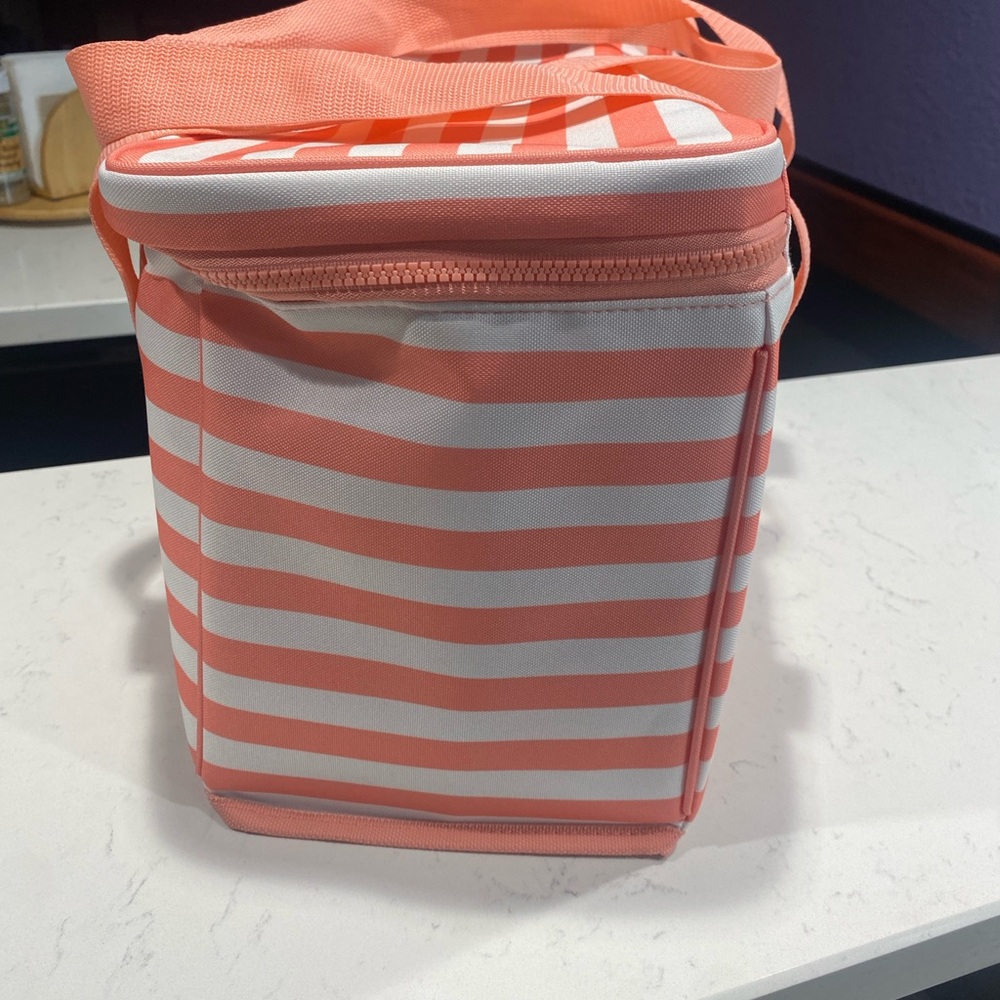 🆕♠️kate spade♠️ Cooler Bag, “Coral Stripes”♠️ - Picture 4 of 6
